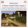 Poulenc: Chamber Music Vol.2 [Incls Violin Sonata & Clarinet Sonata] cover