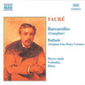 Faure: Barcarolles / Ballade cover