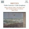 Britten: Violin Concerto in D minor Op. 15 / Symphony for Cello and Orchestra, Op. 68 cover