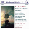 Glazunov: Works for Cello and Orchestra cover