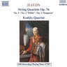 Haydn: String Quartets.Op.76 1-3 cover