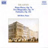 Brahms: Piano Pieces, Op. 76 / Rhapsodies, Op. 79 / Fantasies, Op. 116 cover