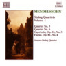 Mendelssohn: String Quartets Vol 1 - Nos. 3 & 6 / Capriccio Op. 81, No. 3 cover
