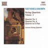 Mendelssohn: String Quartets Vol. 2 - Nos. 1 & 4 / Quartet in E Flat Major cover