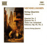 Mendelssohn: String Quartets Vol. 3 - Nos. 2 & 5 / Scherzo Op. 81, No. cover