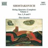 Shostakovich: String Quartets Vol 2: String Quartets Nos. 1, 8, and 9 cover