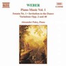 Weber: Piano Works Vol.1 cover