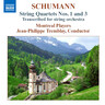 Schumann: String Quartets Nos. 1 and 3 (arr. for string orchestra) cover
