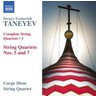 Taneyev: Complete String Quartets Volume 3 - Nos 5 & 7 cover