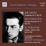 Brahms - Symphony No 1 (with works by Beethoven & Strauss) cover