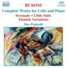 Busoni: Cello and Piano Works (Complete) cover