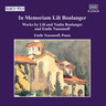 In Memoriam Lili Boulanger: Works By Lili & Nadia Boulanger cover