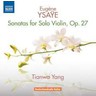 Six Sonatas for solo violin Op. 27 cover