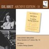 Idil Biret Archive Edition Volume 18 - Brahms: Piano Quintet cover