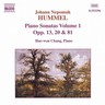 Hummel: Piano Sonatas, Vol. 1 cover
