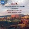 Ries: Cello Sonatas Vol 1 cover