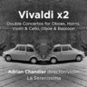 Vivaldi: x2: Double Concertos for Horns, Oboes, Violin & Cello, Oboe & Bassoon cover