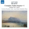 Raff: Violin Sonatas (Complete), Vol. 1 - Nos. 1, 2 cover