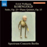 Korngold: Suite, Op 23 / Piano Quintet, Op 15 cover