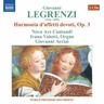 Legrenzi: Harmonia d'affetti devoti, Book 1, Op. 3 cover