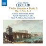 Leclair: Violin Sonatas, Op. 5, Nos. 5-8 cover