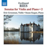 Ries: Sonatas for Violin and Piano Vol 2 cover