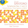 Santoro: Symphonies Nos. 11 & 12 / Concerto Grosso / Três Fragmentos sobre BACH cover