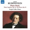 Rubinstein: Piano Music - Three Caprices, Op. 21; Six Pieces, Op. 51 cover