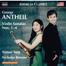 Antheil: Violin Sonatas Nos. 1 - 4 cover