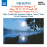 Brahms: Complete Songs Volume 5 cover