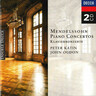 Mendelssohn: Piano Concertos cover