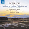 Dietrich: Violin Concerto, Op. 30 / Symphony in D minor, Op. 20 cover