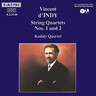 MARBECKS COLLECTABLE: D'Indy: String Quartets Nos. 1 and 2 cover