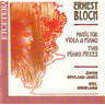 MARBECKS COLLECTABLE: Bloch: Music for Viola & Piano / Two Piano Pieces cover